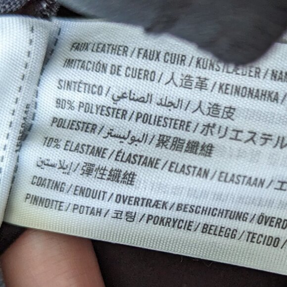 Abercrombie & Fitch The Skinny High Rise Faux Leather Pants Short Inseam - Picture 4 of 9